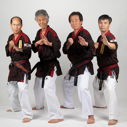 The Founding Grandmasters of Ko Am Mu Do Yung Ho Jun, 9th Dan Jin Chung, 9th Dan Noah Guak, 9th Dan Jun Kim, 9th Dan